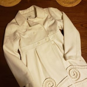 Old Navy Wool Ivory Coat XL